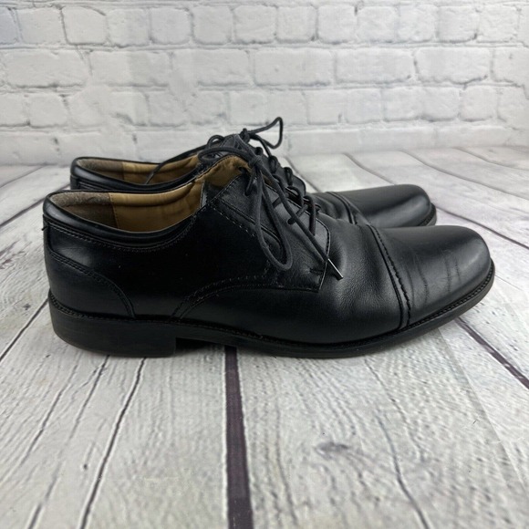 Chaps Dress Shoes Men\'s Size 12 W Black Leather Oxford Cap Toe 96-26844 Lace‎ Up main image 10